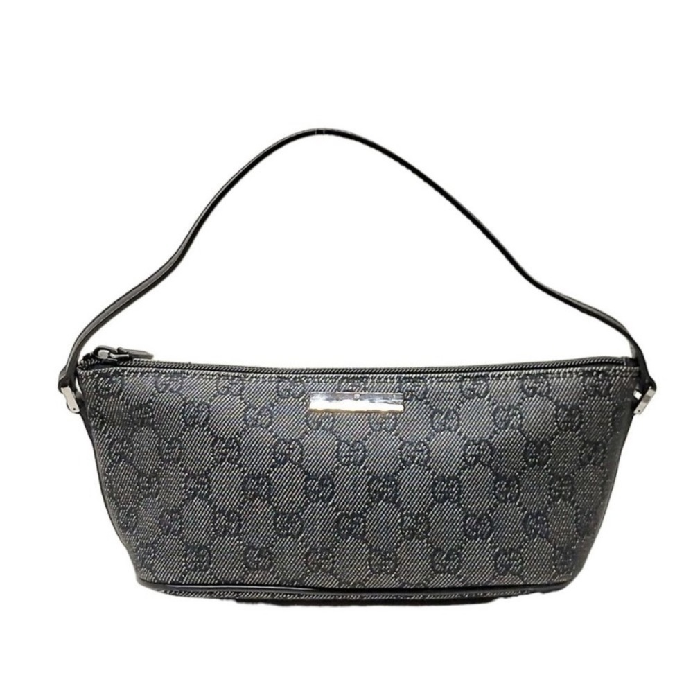 Gucci Mini Black Canvas Boat Bag